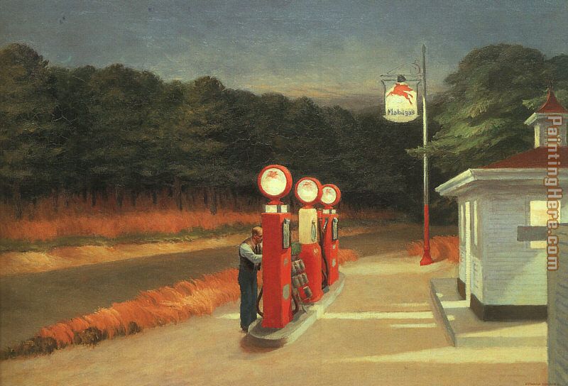 Gas painting - Edward Hopper Gas art painting Gas painting - Edward Hopper Gas art painting